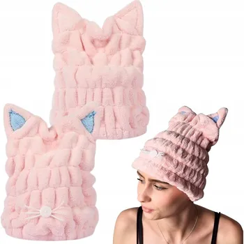 Obraz Turban na vlasy Deni Carte z mikrovlákna růžový