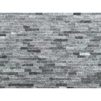 Obklad Přírodní obkladový kámen ZLÍN Přírodní obkladový kámen - KVARCIT DARK GREY
