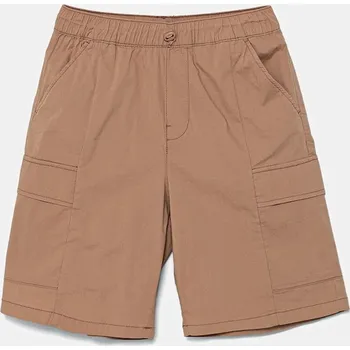 Dětské kraťasy United Colors of Benetton hnědá barva, nastavitelný pas, 4L2VC9046 4L2VC9046.G.Seasonal 84X, vel. 130