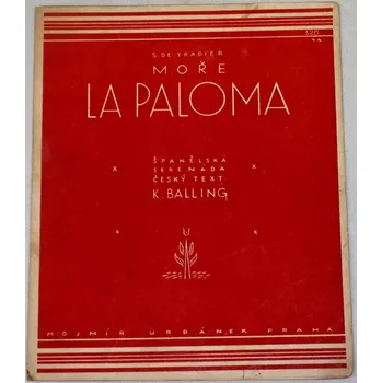 de Yradier, Balling - Moře. La Paloma