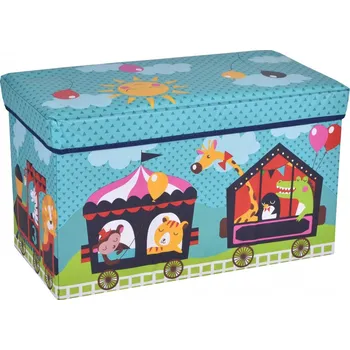 Taburet Skládací taburet Train modrý