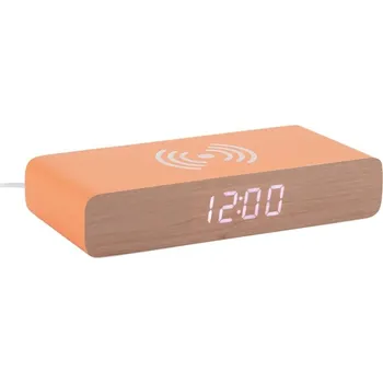 Budík Budík Karlsson Flat LED oranžová barva KA6039OR 20X