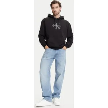 Pánská mikina Calvin Klein Jeans Mikina Monologo LV04RC282G Černá Regular Fit XXL