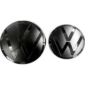 Znak automobilu VW GOLF 7.5 MK7.5 (2018-2020) přední a zadní znak, logo (14,1cm a 11,6cm) - černá