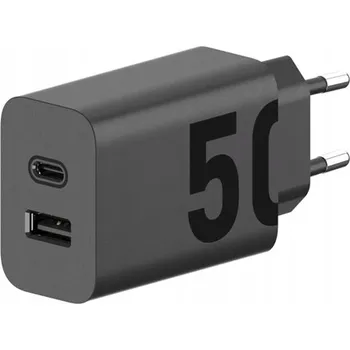 Motorola originální síťová nabíječka USB-C + USB A 50W MC502 černá