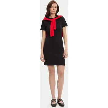 Dámské šaty Tommy Hilfiger Každodenní šaty New Cody WW0WW42721 Černá Slim Fit XXL