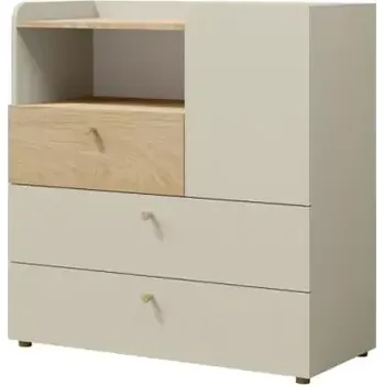 Dětský pokoj Komoda Yuva R10 béžová/dub - SLEVA 3% s kodem radost25