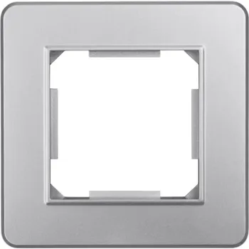 vypínač Elhard Royal YK3101S rámeček 1x, PVC, stříbrný