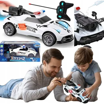 autíčko POLICEJNÍ AUTO NA DÁLKOVÉ OVLÁDÁNÍ ZÁVODNÍ S DÝMEM PÁROU