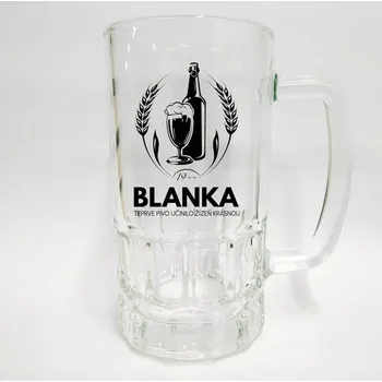 Sklenice Skleněný půllitr se jménem Blanka v1