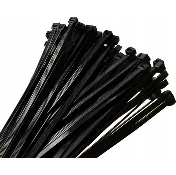 Stahovací páska STAHovací PÁSKY KABELOVÉ STAHOVACÍ PÁSKY ČERNÉ 7,6X368 250 Ks PP UV POLYPROPYLEN