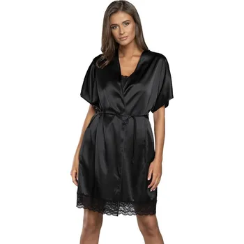 Dámský župan Dámský župan ITALIAN FASHION DOTYK černá S 0