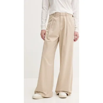Dámské kalhoty Kalhoty s příměsí lnu G-Star D26435.D910 béžová 80X, vel. 27
