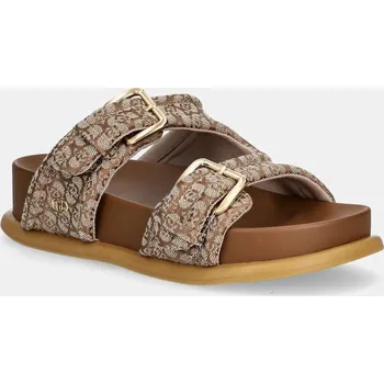 Dámské pantofle Pantofle Liu Jo LOREN 09 dámské, hnědá barva, na platformě, SA5127TX43961320 84X, EUR 36