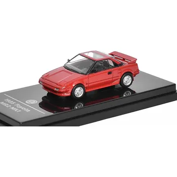 autíčko Toyota MR2 MK1 1985 1:64 červená - PARAGON Models Toyota MR 2 MK 1 1985 - kovový model auta 1/64