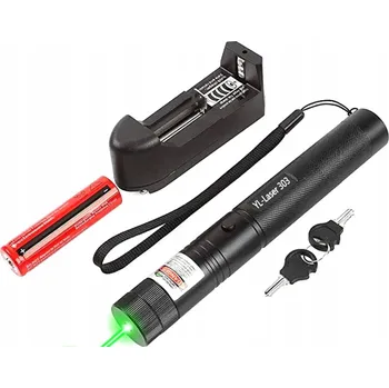 IP kamera Zelený laserový ukazatel MATISTO 50000 mW s akumulátorem a nástavcem pro hvězdný efekt