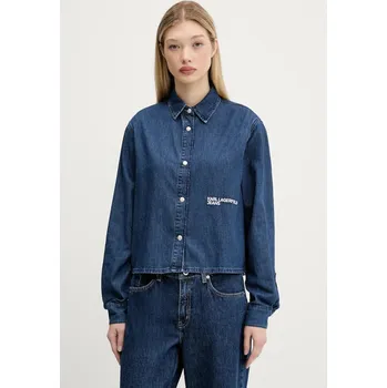 Dámská košile Džínová košile Karl Lagerfeld Jeans A3W11002 námořnická modř 59X, vel. L