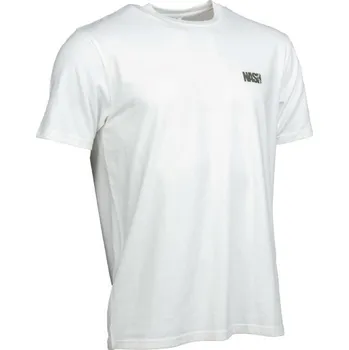 Rybářské oblečení NASH - Tričko Make It Happen Carp Logo T-Shirt Ecru vel. M