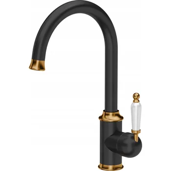 Vodovodní baterie Stojánková kuchyňská baterie Quadron Rachel černá