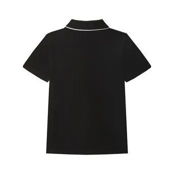 Pánské tričko Calvin Klein Jeans Polokošile Embro Logo IB0IB02542 D Černá Regular Fit 12Y