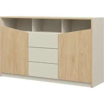 Ložnicová sestava Komoda Asim R3 dub/šedobéžová - SLEVA 3% s kodem radost25