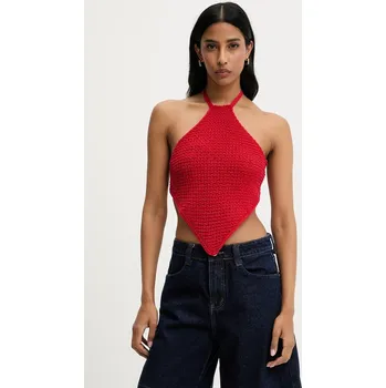 Dámská halenka Halenka Answear.LAB dámská, červená barva, hladká TT3703Z.tos 33X, vel. S/M