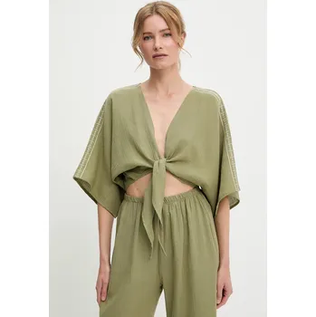 Bavlněná košile Answear.LAB G28.4950.tos zelená 91X, vel. M