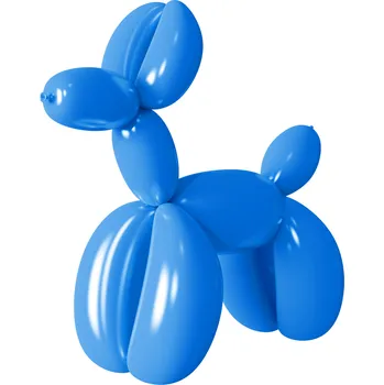 Balónek Modelovací balónky modré matné – 50 ks