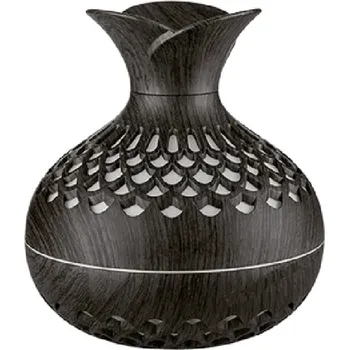 Klimatizace Zvlhčovač vzduchu 300 ml s dřevěným dekorem USB aroma difuzér 2,5 W DC5V Ultrazvukový rozprašovač 300–450 ml pro domácnost černá