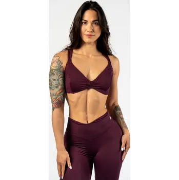 NEBBIA Sportovní podprsenka STRONG BEAUTY bordová S