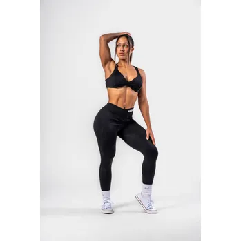 NEBBIA Tvarující legíny se šněrováním STRONG BEAUTY černé XS