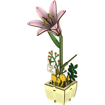 Dřevěná hračka 2Kids Toys Dřevěná skládačka Lilie