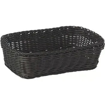 chlebník APS Profi Line Koš obdélníkový, černý, výška: 70 mm, délka: 265 mm