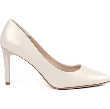 Dámské lodičky Sergio Leone Komfortní dámské světle béžové lodičky na jehlovém podpatku 40