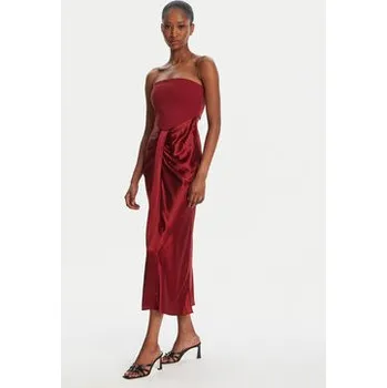 Dámské šaty STAUD Koktejlové šaty Wayfaaring R24F2160PS Červená Slim Fit 8