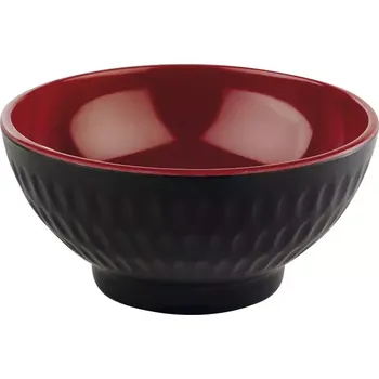 APS ASIA Plus miska, černá/červená, objem: 0,13 litru, výška: 45 mm, ø: 95 mm