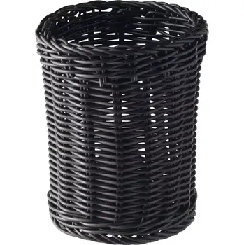 chlebník APS Economic Koš na příbory, černý, výška: 150 mm, průměr: 120 mm