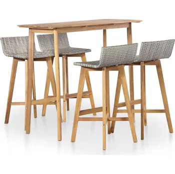 Zahradní sestava vidaXL 5dílný zahradní jídelní set masivní akáciové dřevo