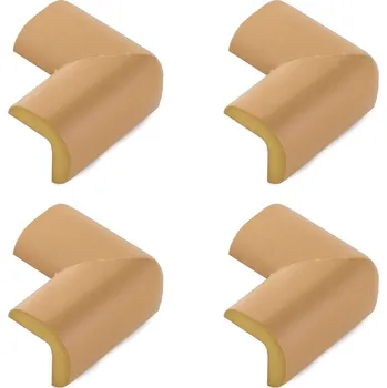 Dětská zábrana Verk ISO Pěnová ochrana rohů hnědá 4 kusy