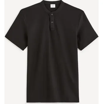 Celio Polo tričko pique Desohel 1122657 Černá M