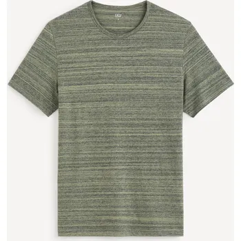 Pánské tričko Celio Melírované tričko Gejecte 1140324 Zelená S