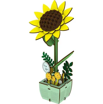 Dřevěná hračka 2Kids Toys Dřevěná skládačka Slunečnice