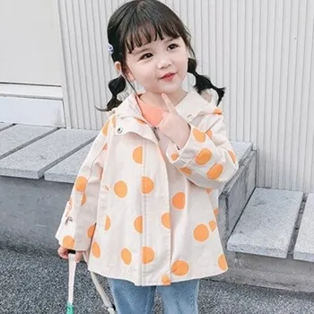 Dívčí bunda Dětská bunda L2049 tmavě žlutá 5