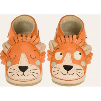 Dětská sportovní obuv Barefoot capáčky Lait et Miel - Lion lev oranžové Velikost: 3-4 roky