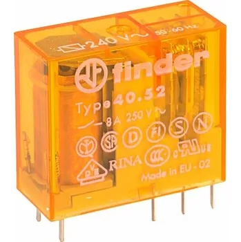 Relé Finder RELE 2P/8A 240VAC 40.52.8.240.0000
