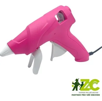 Svíčka Tavná lepící pistole Magenta L - růžová (70W)