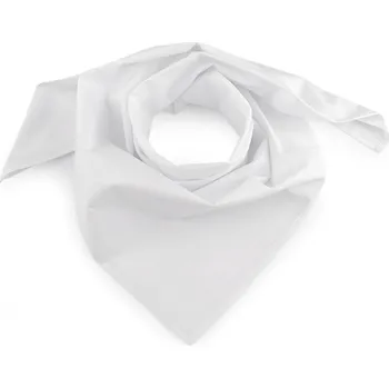 Šátek Bavlněný šátek jednobarevný 70x70 cm Varianta: 1 bílá, Balení: 1 ks