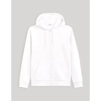 Pánská mikina Celio Mikina na zip Vethree 1116160 Bílá XXL