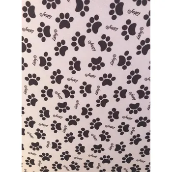 Pelíšek pro psa Pohodlná matrace pelíšek béžový s hnědými tlapkami Velikost matrací 58x40cm