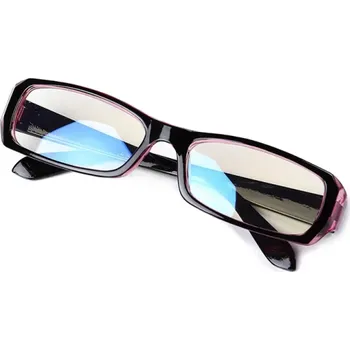 Počítačové brýle Plastové hranaté brýle s filtrem modrého světla Ochrana zraku při práci u počítače Stylové unisex brýle pro každodenní nošení červená